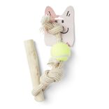 Jouet pour chien avec corde en bois et coton L.46cm
