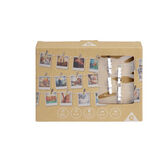 Guirlande LED &agrave; pinces 280cm plastique argent&eacute;