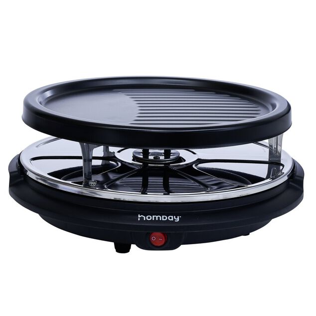 Appareil &agrave; raclette Homday pour 6 personnes 800 watts