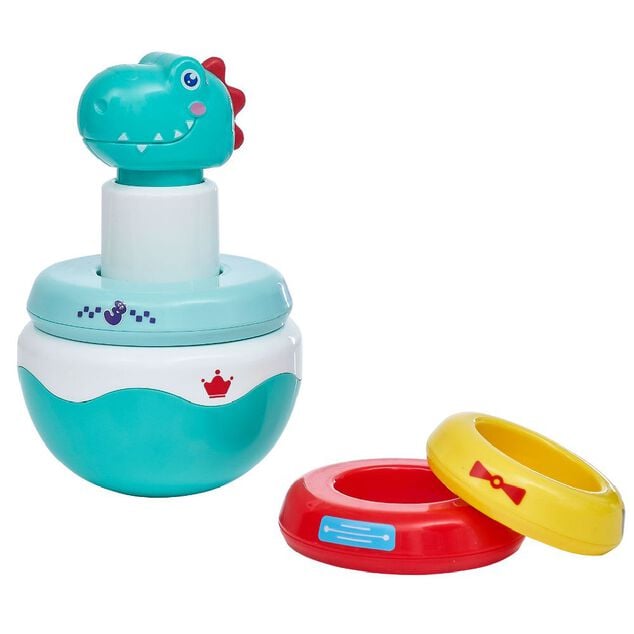 Roly Poly 2en1 culbuto et anneaux multicolore