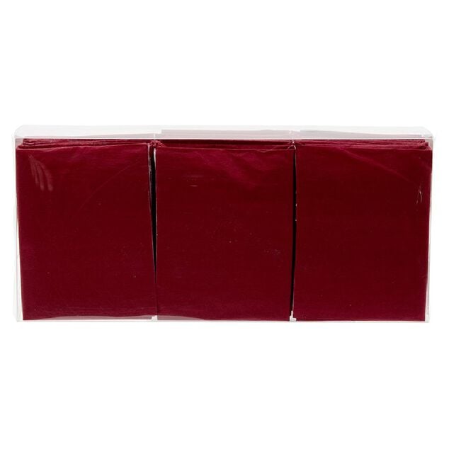 Serviette origami en papier rouge x12