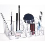 Organisateur transparent pour cosm&eacute;tiques et pinceaux de maquillage