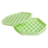 Moule &agrave; gla&ccedil;on boule x37 - plastique vert 21x21xH3cm
