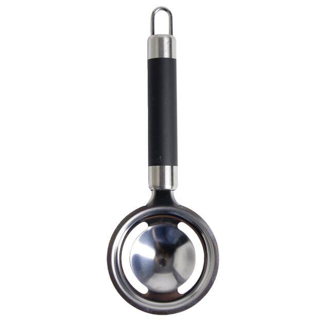 Séparateur de blanc d'oeuf en inox avec poignée en plastique