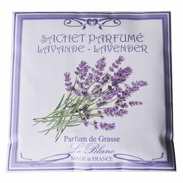 Sachet parfum&eacute; senteur lavande parfum de grasse Le Blanc