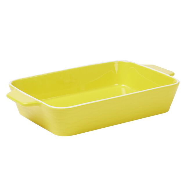 Plat &agrave; four rectangulaire c&eacute;ramique color&eacute; 19,5x32cm (3 mod&egrave;les)