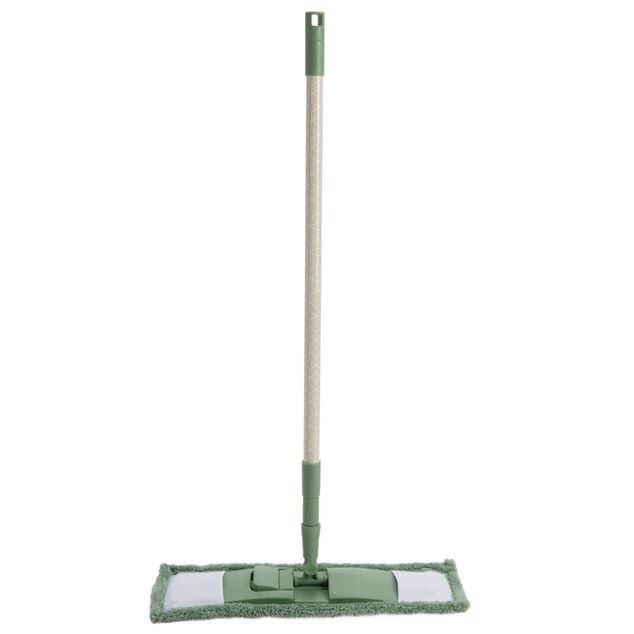 Balai plat motif d&eacute;coratif vert