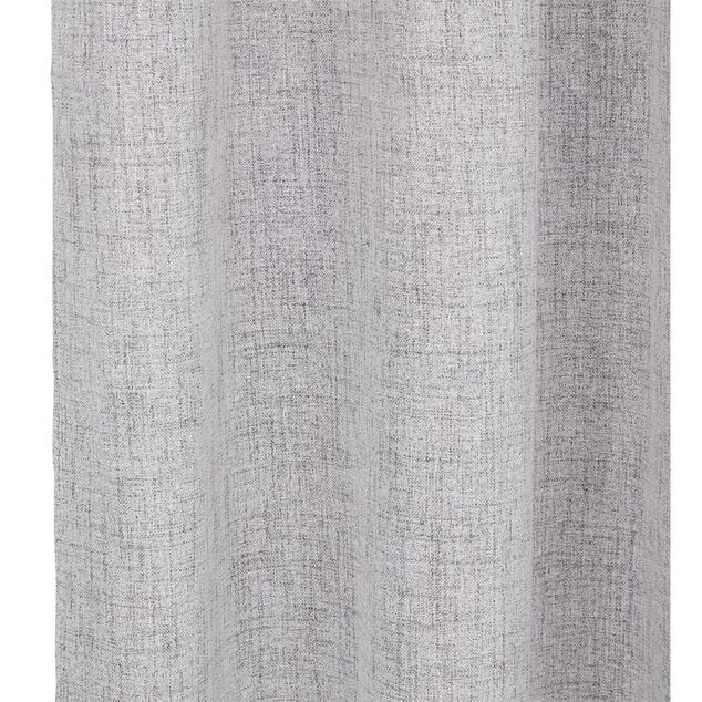 Rideau occultant effet chin&eacute; gris fonc&eacute; 140x240cm