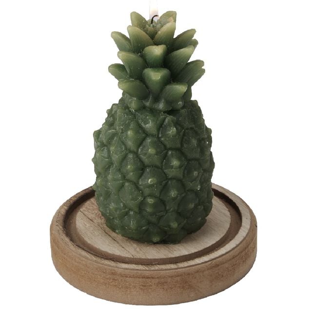 Bougie ananas sous cloche Collection Cara&iuml;bes