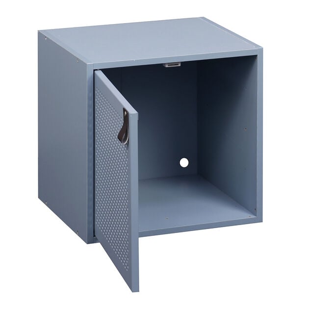 Porte pour structure Box Cube m&eacute;tal Bleu