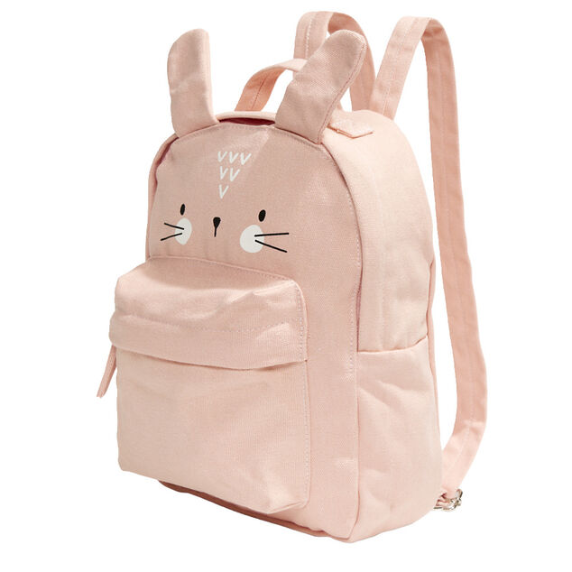 Sac à dos enfant design animal 21x9xH28,5cm - 2 modèles lapin ou éléphant