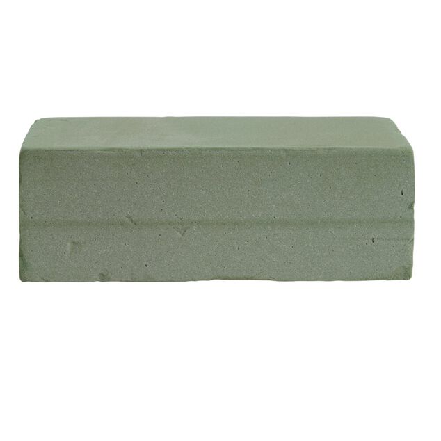 Bloc rectangulaire en mousse floral vert 22,5x5xH10cm