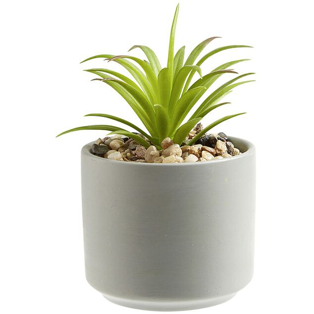 Plante artificielle avec pot c&eacute;ramique