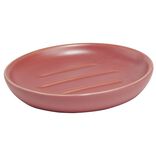 Porte-savon c&eacute;ramique rouge &Oslash;10xH2cm