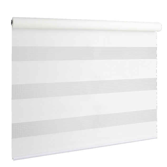 Store enrouleur avec ou sans perçage jour nuit blanc 45x160cm