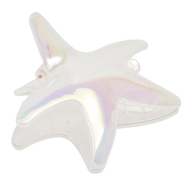 Pince cheveux coquillage blanc nacr&eacute; L6cm