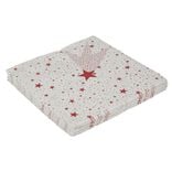 Serviette en papier motif &eacute;toile filante rouge x 20