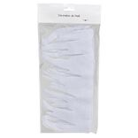 Bordure de fenêtre blanc Noël en feutrine