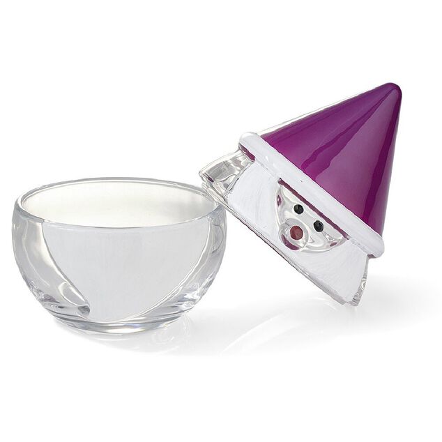 Bocal en verre avec couvercle design Père Noël (2 modèles)