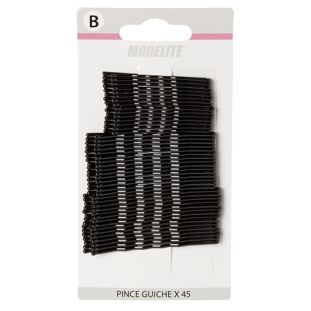 Pince guiche m&eacute;tal noir L.6,5/5,5/4,5 cm x45