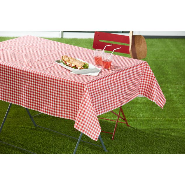 Toile cir&eacute;e au m&egrave;tre imprim&eacute; vichy