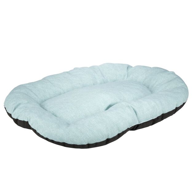 Couchage chien ou chat coton et polyester bleu 48x70cm