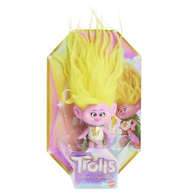 Figurine Troll Viva bleu et jaune