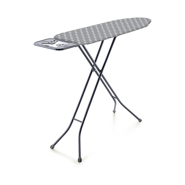 Table &agrave; repasser r&eacute;glable gris anthracite et &eacute;toiles