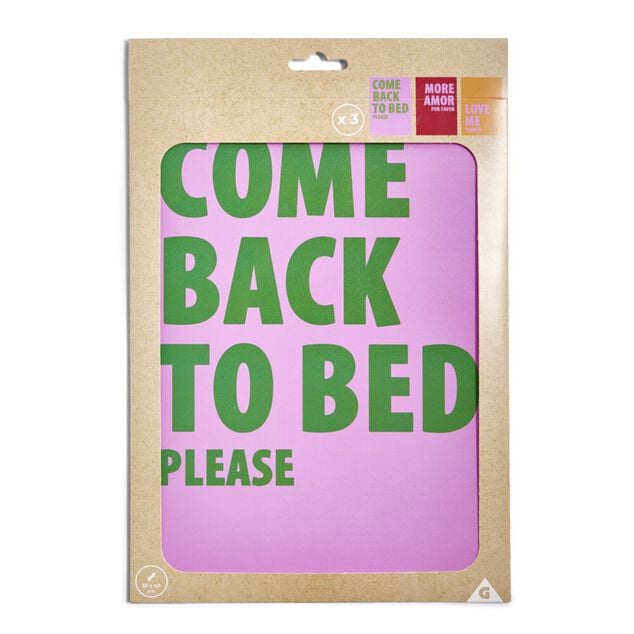 Affiche papier rose, rouge et orange 30x40cm