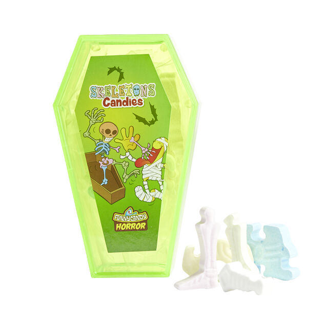 Bonbon Halloween forme squelette