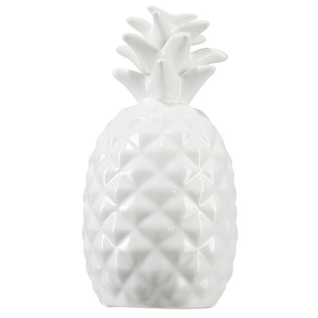 Ananas d&eacute;co en c&eacute;ramique H16,5 cm