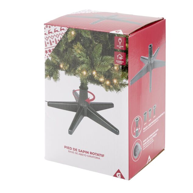 Pied de sapin rotatif et électrique H20,5cm