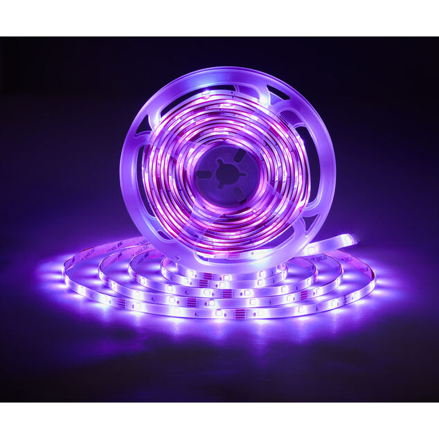 Ruban LED RGB 3m &agrave; coller avec t&eacute;l&eacute;commande