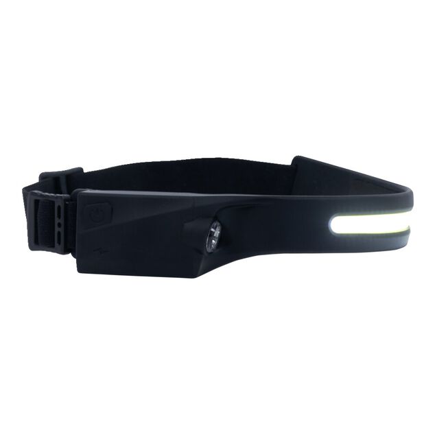 Lampe frontale rechargeable 200lms en silicone &eacute;clairage &agrave; 270&deg;
