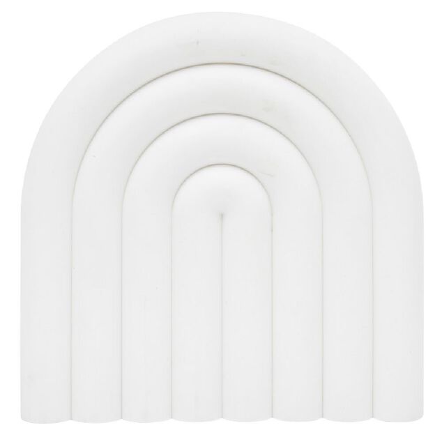 Dessous de plat forme arc-en-ciel uni 15x15cm