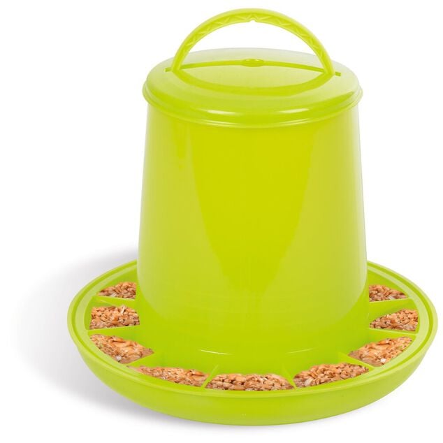 Mangeoire verte pour poules et volailles 3 Kg