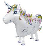 Ballon alu licorne avec pieds L75xH57cm