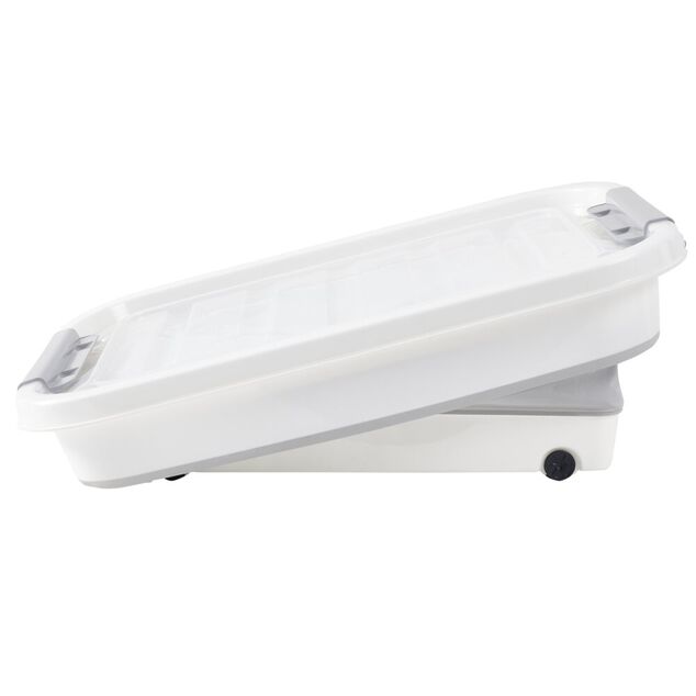 Box de rangement pliable 65L &agrave; roulettes 70x51xH31cm