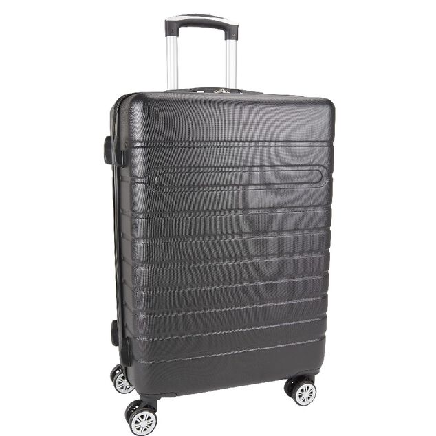 Valise rigide plastique noir H66cm
