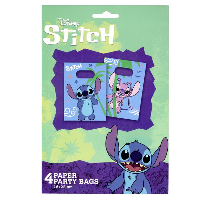 Sac cadeau papier x4 Stitch 17,5xH28,5cm