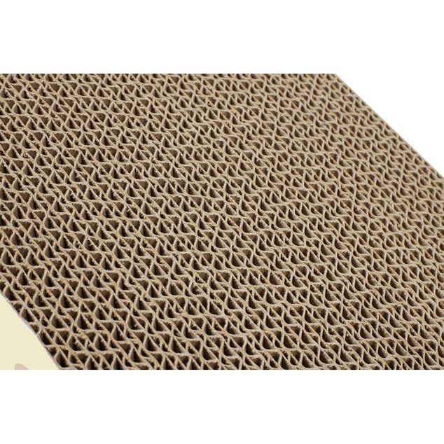 Grattoir pour chat forme fromage en carton 36x16xH17cm