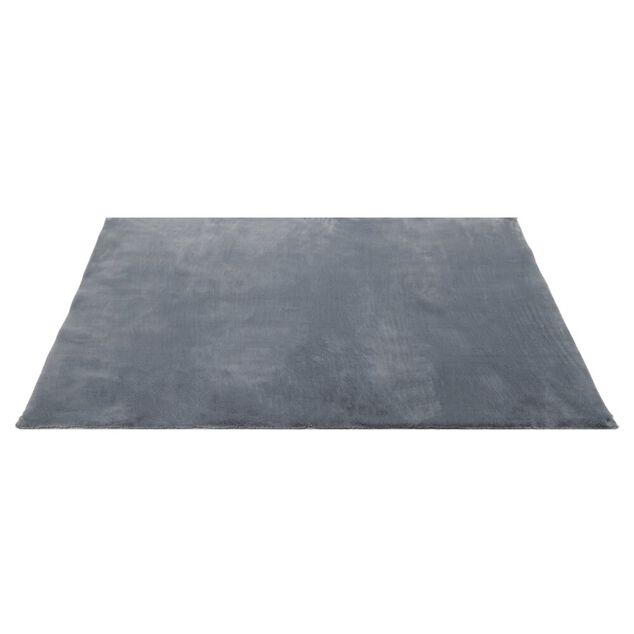 Tapis fausse fourrure gris 100x150cm