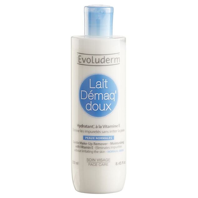 Lait d&eacute;maquillant Evoluderm peaux normales 250 ml