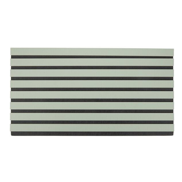 Panneau mural d&eacute;coratif x5 acoustique adh&eacute;sif vert de gris 32x60cm