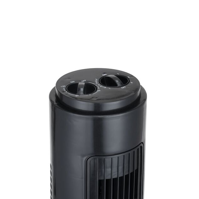 Ventilateur tour oscillant 45W plastique &Oslash;22xH74,5cm (2 mod&egrave;les)