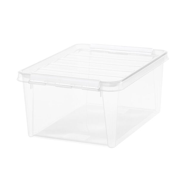 Bo&icirc;te de rangement plastique transparent 14L