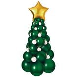 Kit sapin de Noël 66 ballons H195cm
