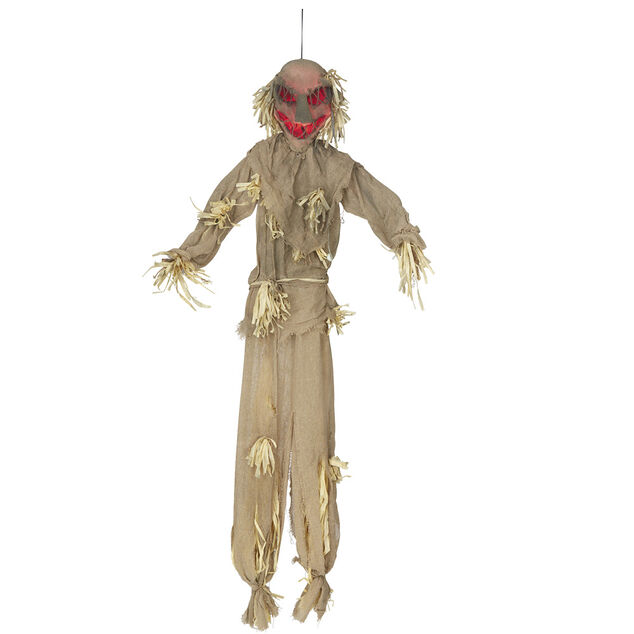 &Eacute;pouvantail anim&eacute; Halloween lumineux et sonore