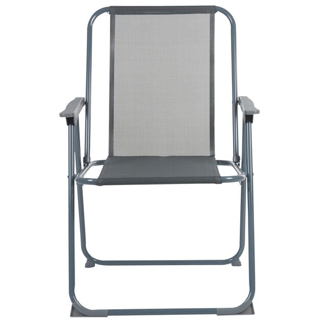 Fauteuil de camping pliant gris