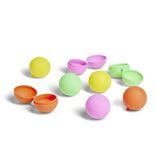 Bombes &agrave; eau r&eacute;utilisables silicone multicolore x8
